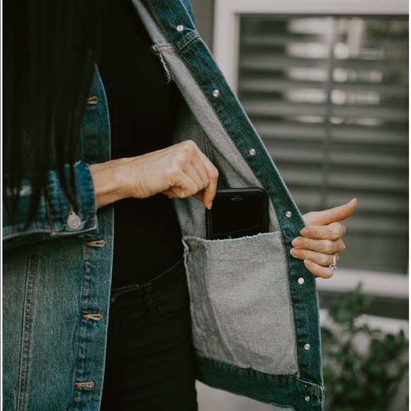 Oversized Boyfriend Denim Jacket - Picture 6 of 6